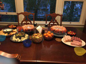Dinner table at the UMR house GC2016