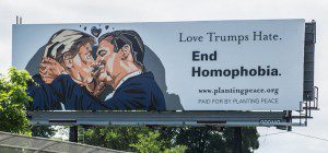 This billboard has gone up in Cleveland OH where the Republican Convention will be held.