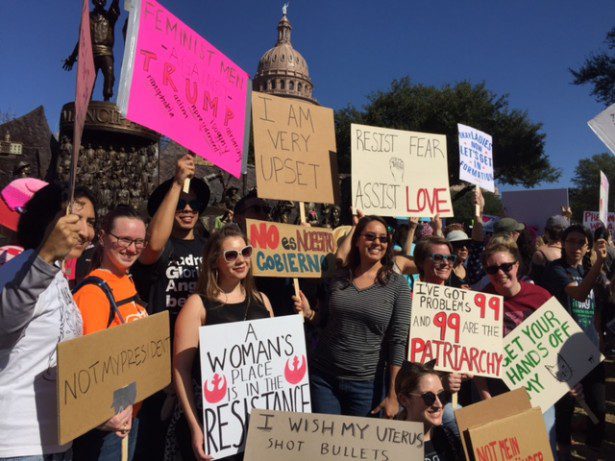 The people speak at the Austin TX march