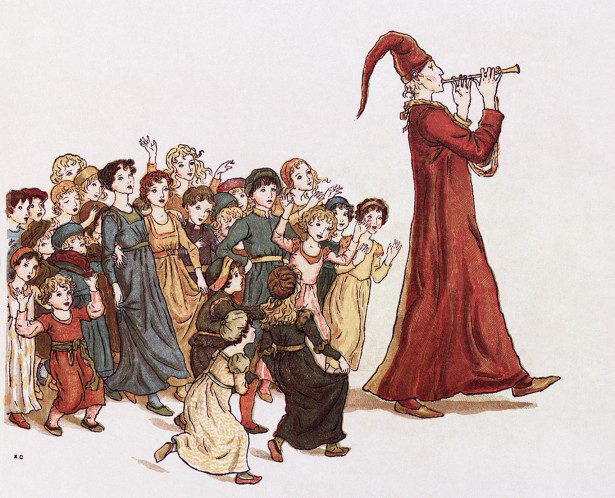 Their beliefs led to their destruction. The Pied Piper by Edmund Evans