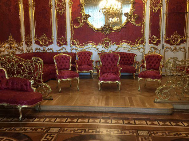 living room furniture from the Winter Palace, rich and privileged