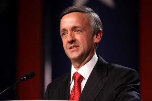 Robert Jeffress, pastor, First Baptist Church, Dallas. He is Trump's number one cheerleader.