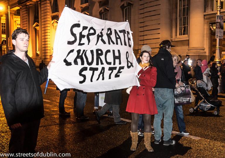 The people of Ireland revolt against the "we can't help you" stance of the church.