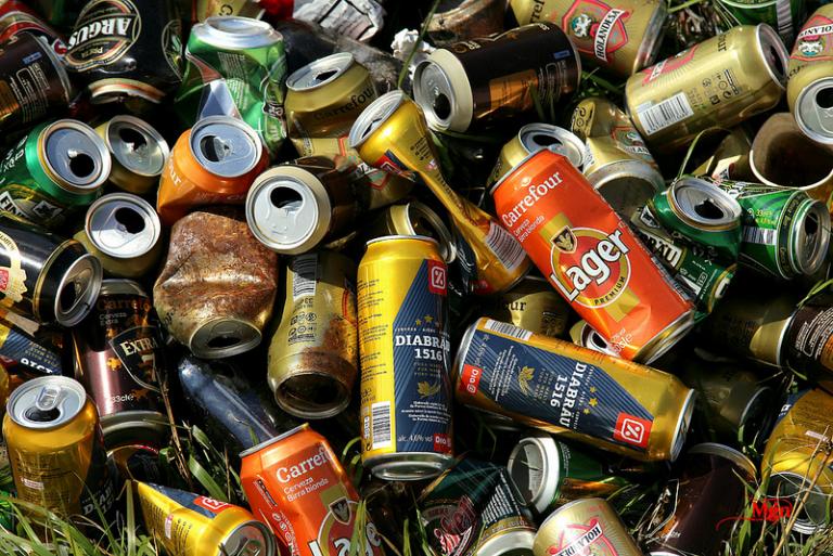 Brett Kavanaugh's Trashed Life: a pile of beer cans