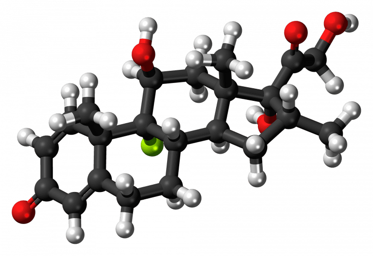 Chemical structure of Dexamethasone, president's doctors prescribed this