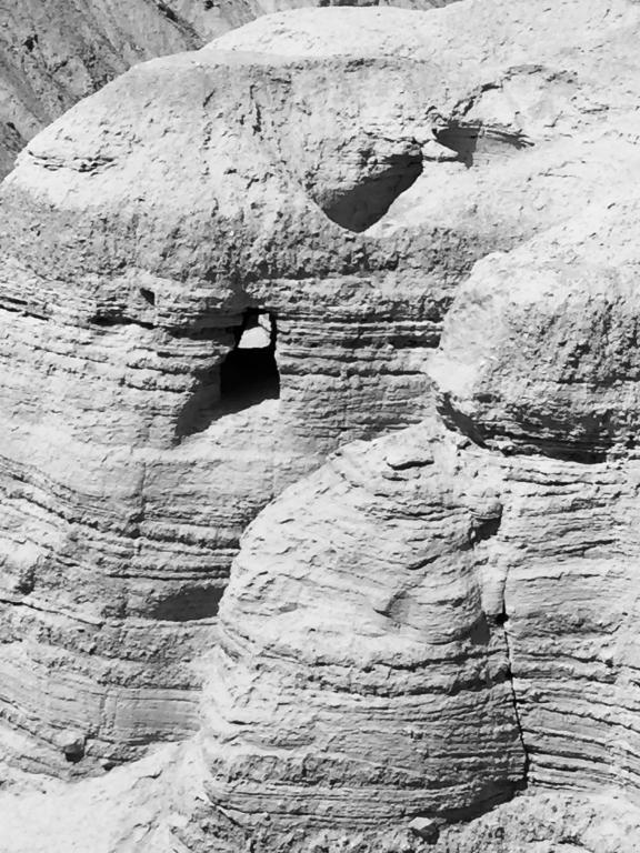 A cave at Masada in the Judean desert