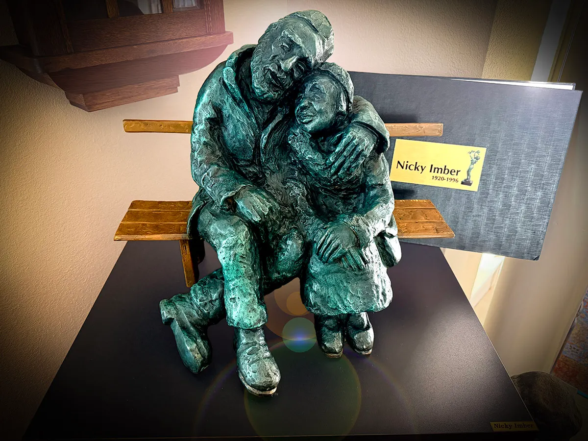 Go to Church, says ChatGPT, after looking at the sculpture "Forever Young" by Nicky Imber