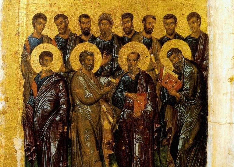 The Synaxis of the Twelve Apostles (public domain)