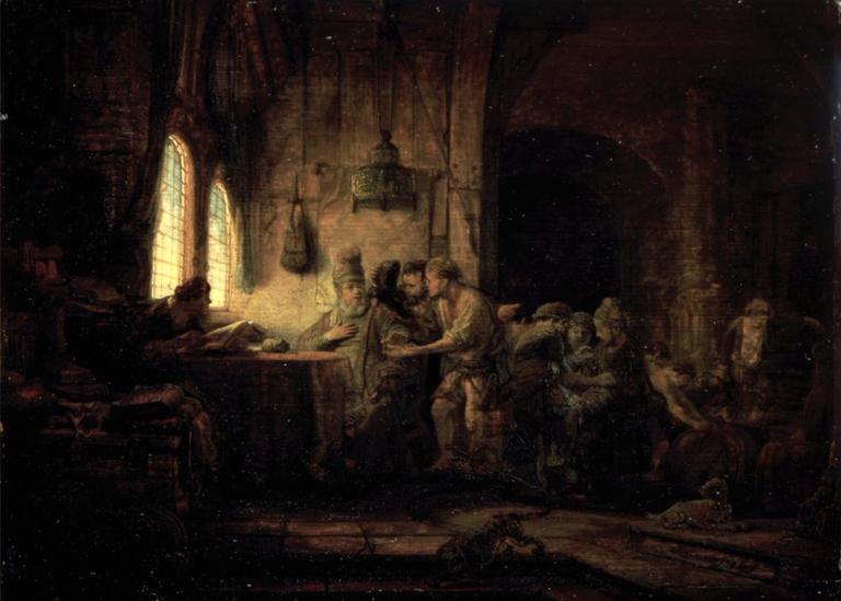 Rembrandt van Rijn, "The Laborers in the Vineyard," 1637