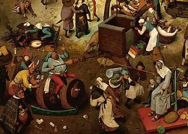 Pieter Bruegel the Elder, "The Fight Between Carnival and Lent," 1559