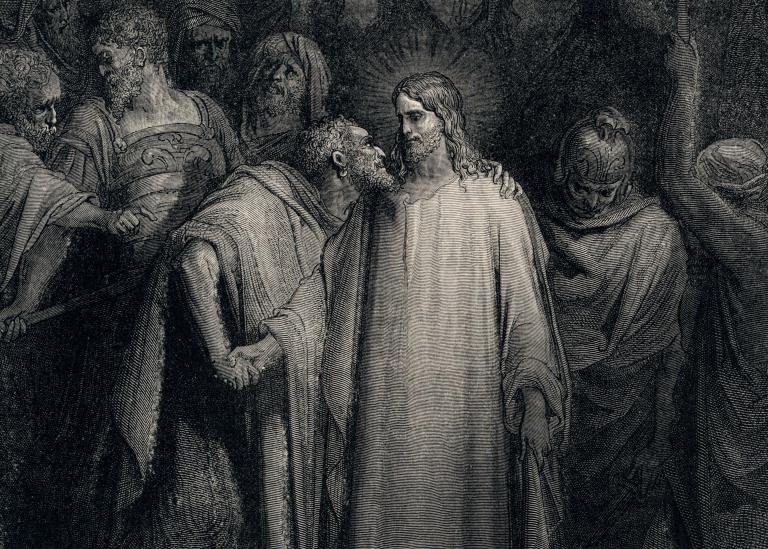 Gustave Dore, "The Judas Kiss"