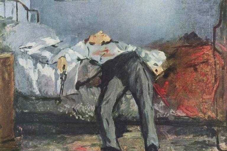 Manet, "The Suicide"
