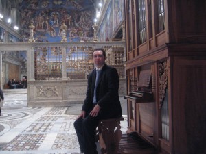 Aurelio Porfiri in the Sistine Chapel