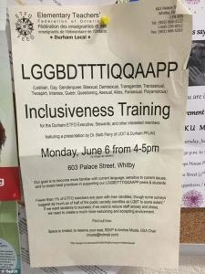 The Canadian Elementary Teachers Federation of Ontario hosted a LGGBDTTTIQQAAPP inclusiveness training on June 6 