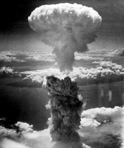 Atomic bombing of Nagasaki on August 9, 1945, taken by Charles Levy