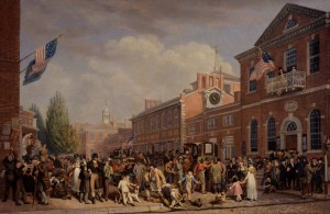 Election Day in Philadelphia 1815 by John Lewis Krimmel