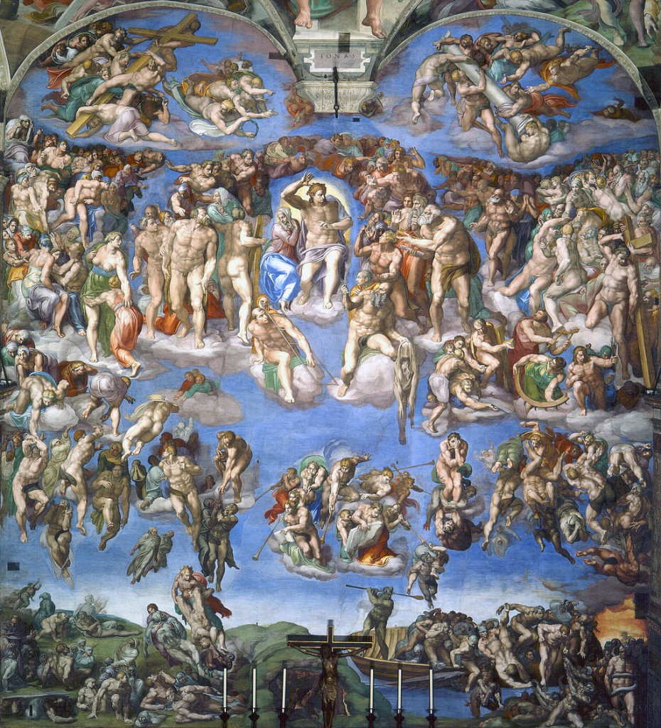 The Last Judgement, by Michelangelo. Image in the public domain. 