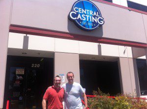 Picture of my friend Brian Shackman and I at Central Casting in Hollywood