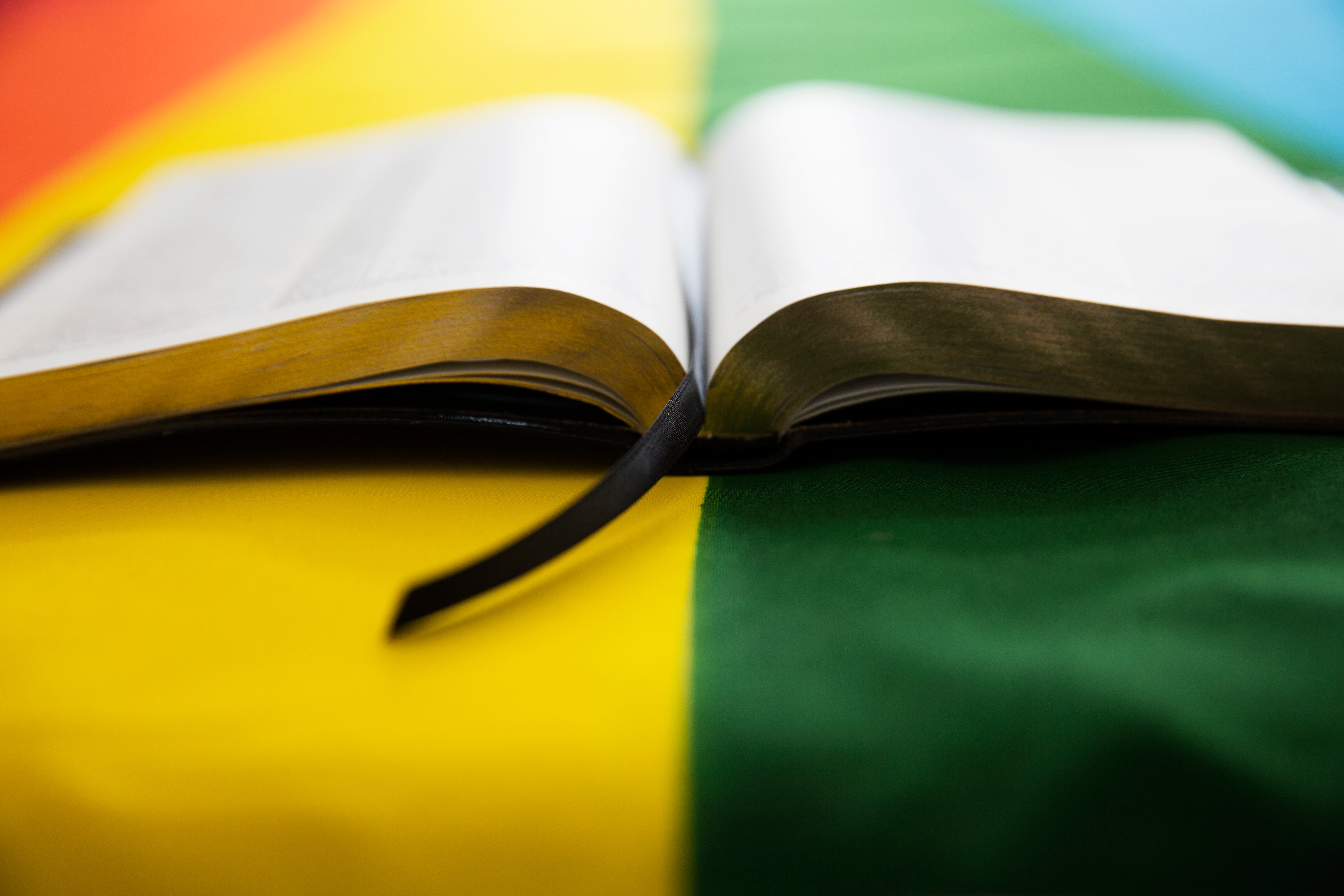 Gay Flag and Bible
