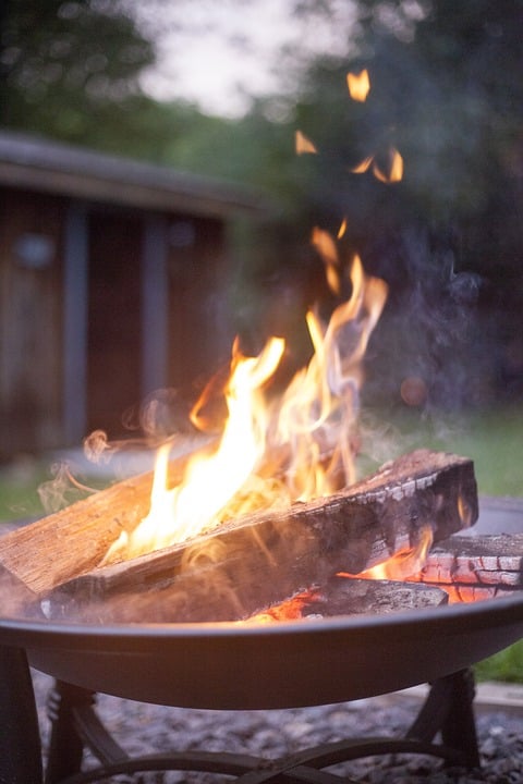 Fire pit, nice place for an offering.