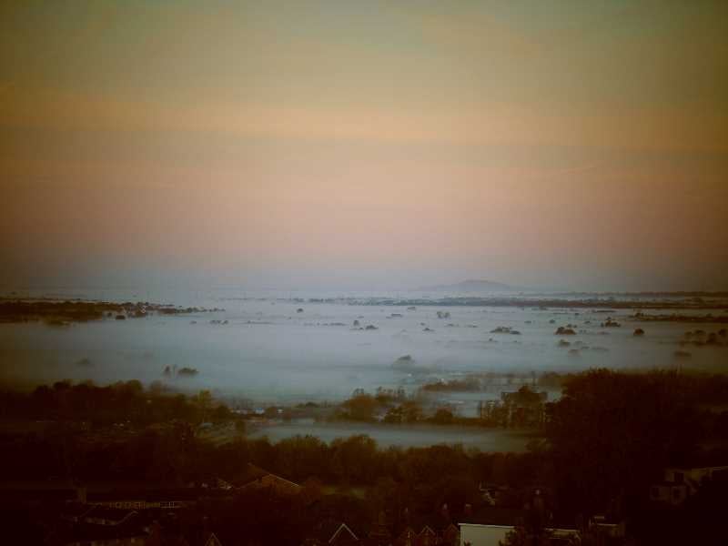 Brean Down (in the mist), Somerset. Photo© Sorita d'Este, 2016