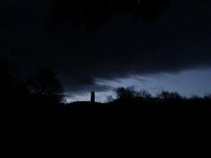 Glastonbury Tor, at night. Photo©Lokabandhu, 2016