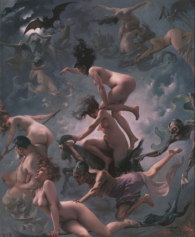 Witches on the Sabbath, 1878 by Luis Ricardo Falero.