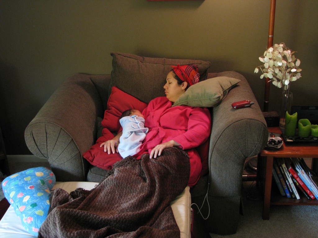 Tired Mama...falling asleep after every feeding...