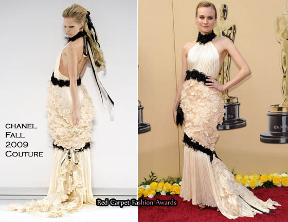 Diane Krugers zany Oscar gown