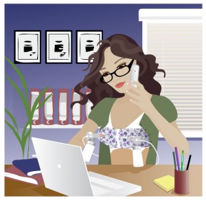 woman pumping at work
