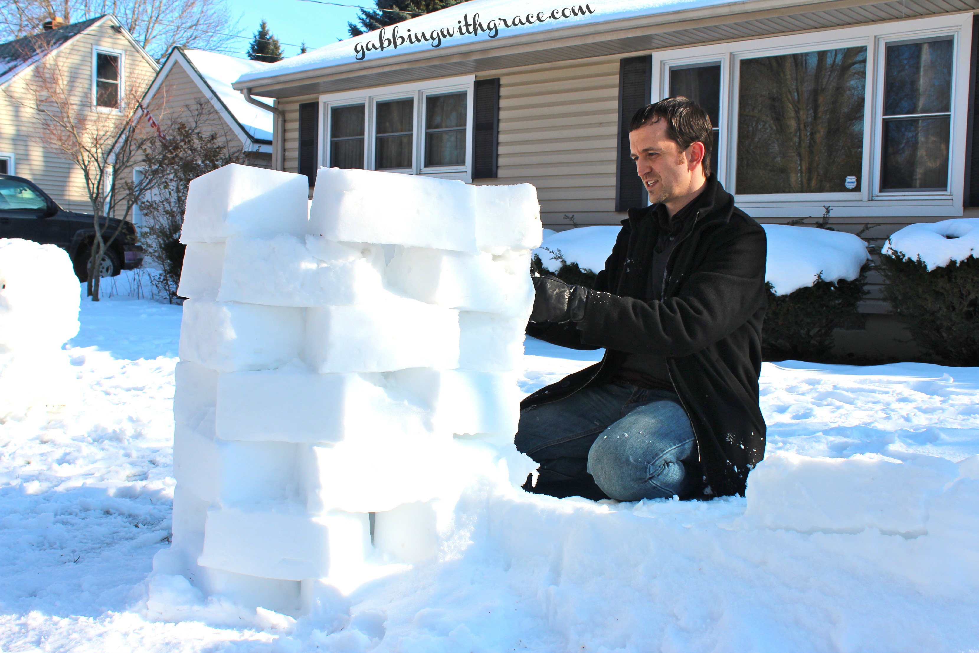 the boys snow castle