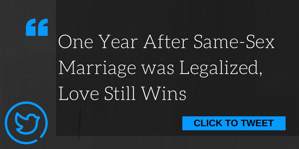 Celebrating Same-Sex Marriage One Year Later