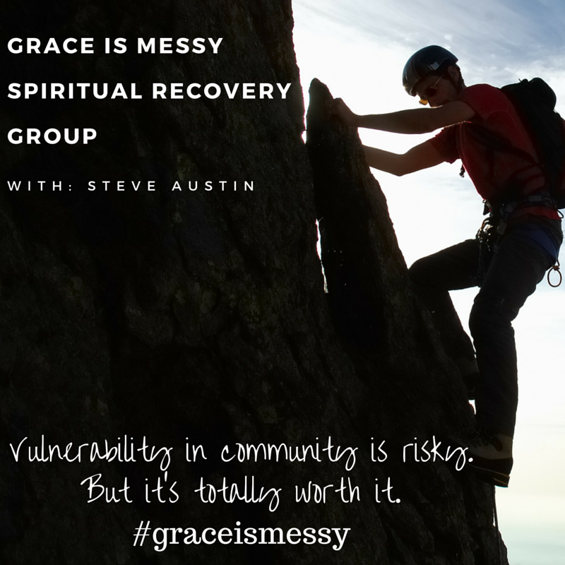 Vulnerability in community is risky. But it's totally worth it. Join the Grace is Messy Religious and Spiritual Recovery Group today!