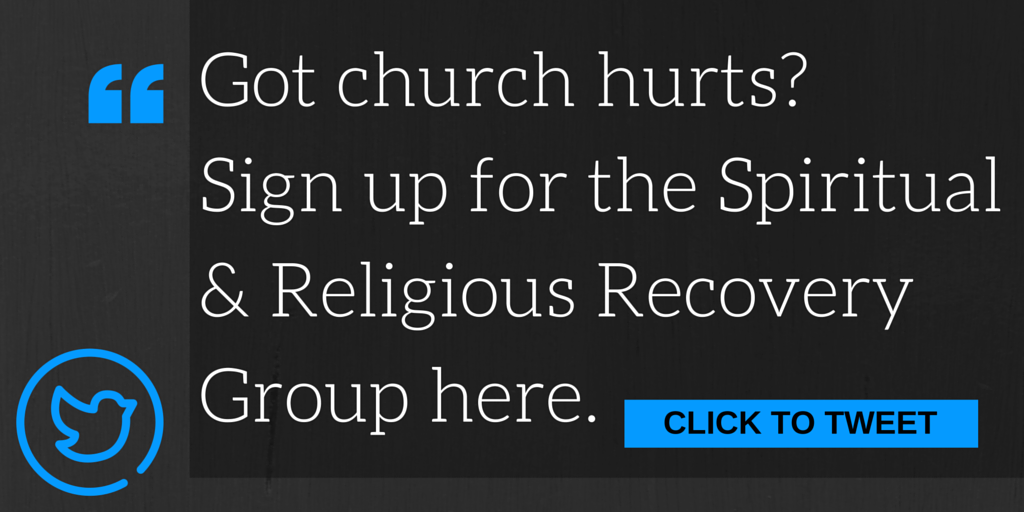 Got church hurts? Sign up for the spiritual and religious recovery group today!