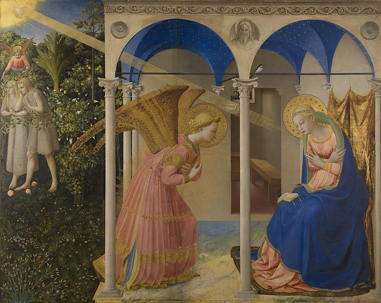 Artist Fra Angelico (circa 1395–1455) Title The Annunciation Description Altar retable Date 1430-1432 (Public Domain)