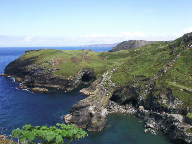 Description: Merlin's Cave, Tintagel. According to legend, this is Merlin's Cave (the one on the right I believe). Date20 August 2002 Source	From geograph.org.uk Author	andy (CC BY-SA 2.0)