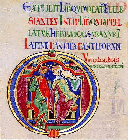 Description Cymraeg: Priflythyren o Ganiad Solomon yn eglwys gadeirol Caerwynt. English: Capital from the Song of Solomon in Winchester Cathedral. Date 1100s Source http://ccat.sas.upenn.edu/~jtreat/song/270.html Author Unknown (Public Domain)
