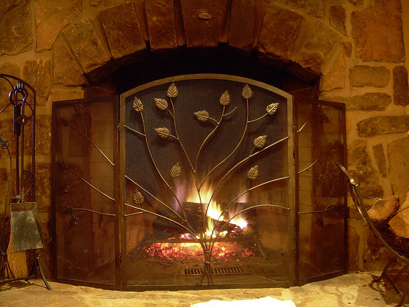 Description English: Photo of a stone fireplace. Date	10 December 2007 Source	Own work Author	ErgoSum88 Public Domain