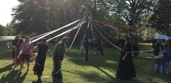 Maypole Dance 2016 with The Sojo Circle Coven Photo used with permission