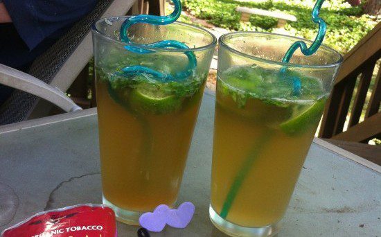 2 classes of Lammas Lovers Lemonade with twisty straws