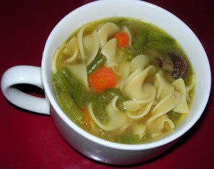 Bowl of Chicken Noodle Soup