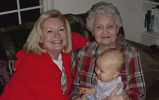 Sondra, Frances and my baby daughter, 2003