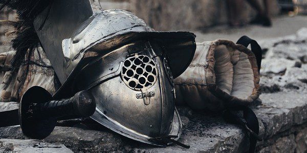 War Helmet and Sword