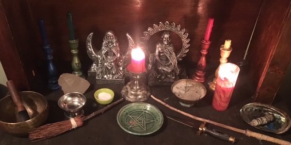 altar witch ritual personal elements consecration patheos table than feminine gender tchotchke