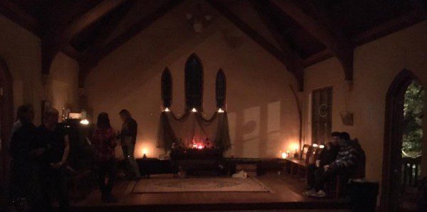 Chapel before the Morrison Ritual began with Jason Mankey - photo used with permission 2016