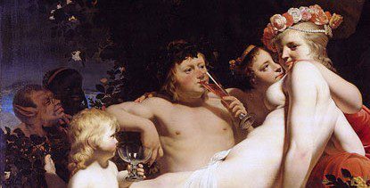 Bacchus (Dionysus) and Ariadne by Caesar Van Everdingen 1660