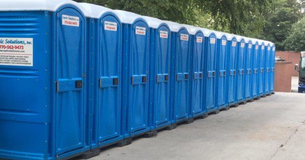 Cleanest Portapotties I've ever used at a fancy conference hotel.