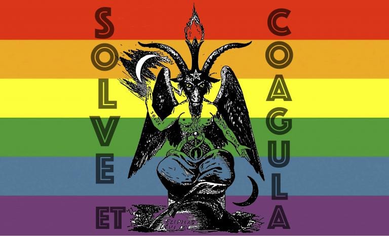 Baphomet Rainbow Solve Et Coagula Alchemical Band