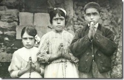 Jacinta Marto, Lucia dos Santos, and Francisco Marto