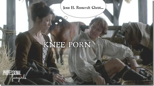 There's a bit of straw on your knee. Just let me...